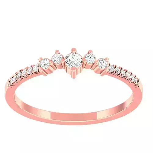 Minimalist Thin Light wt women ring 3dm stl 1- render detail