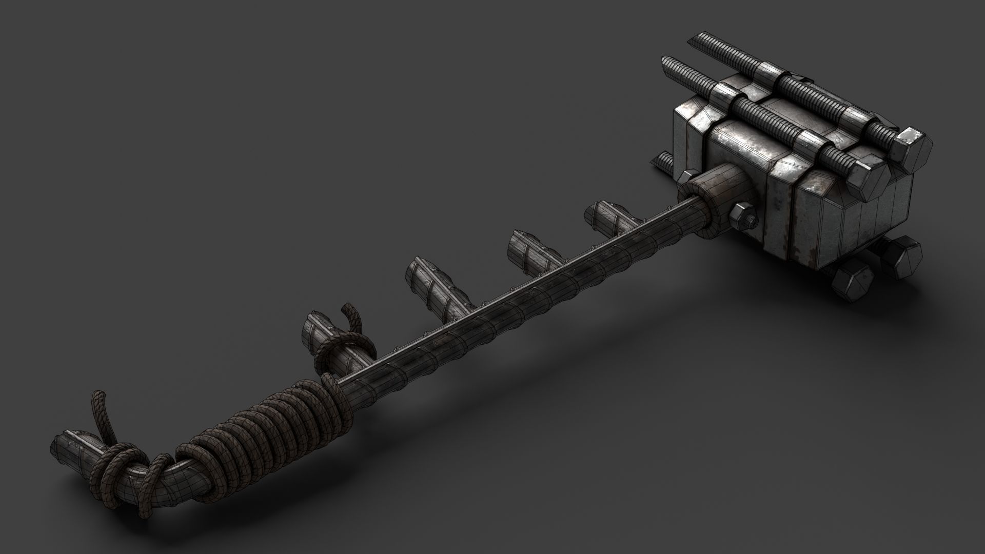 Modifiable Strike Weapon 10 Low-poly 3D model_12