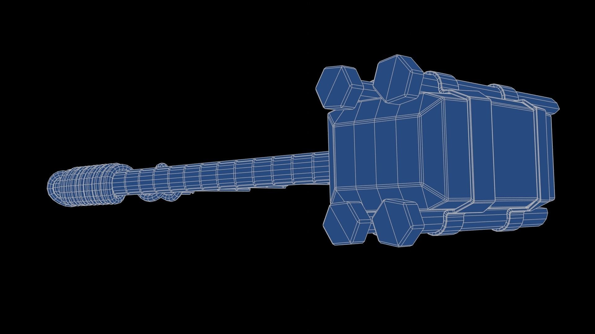 Modifiable Strike Weapon 10 Low-poly 3D model_24