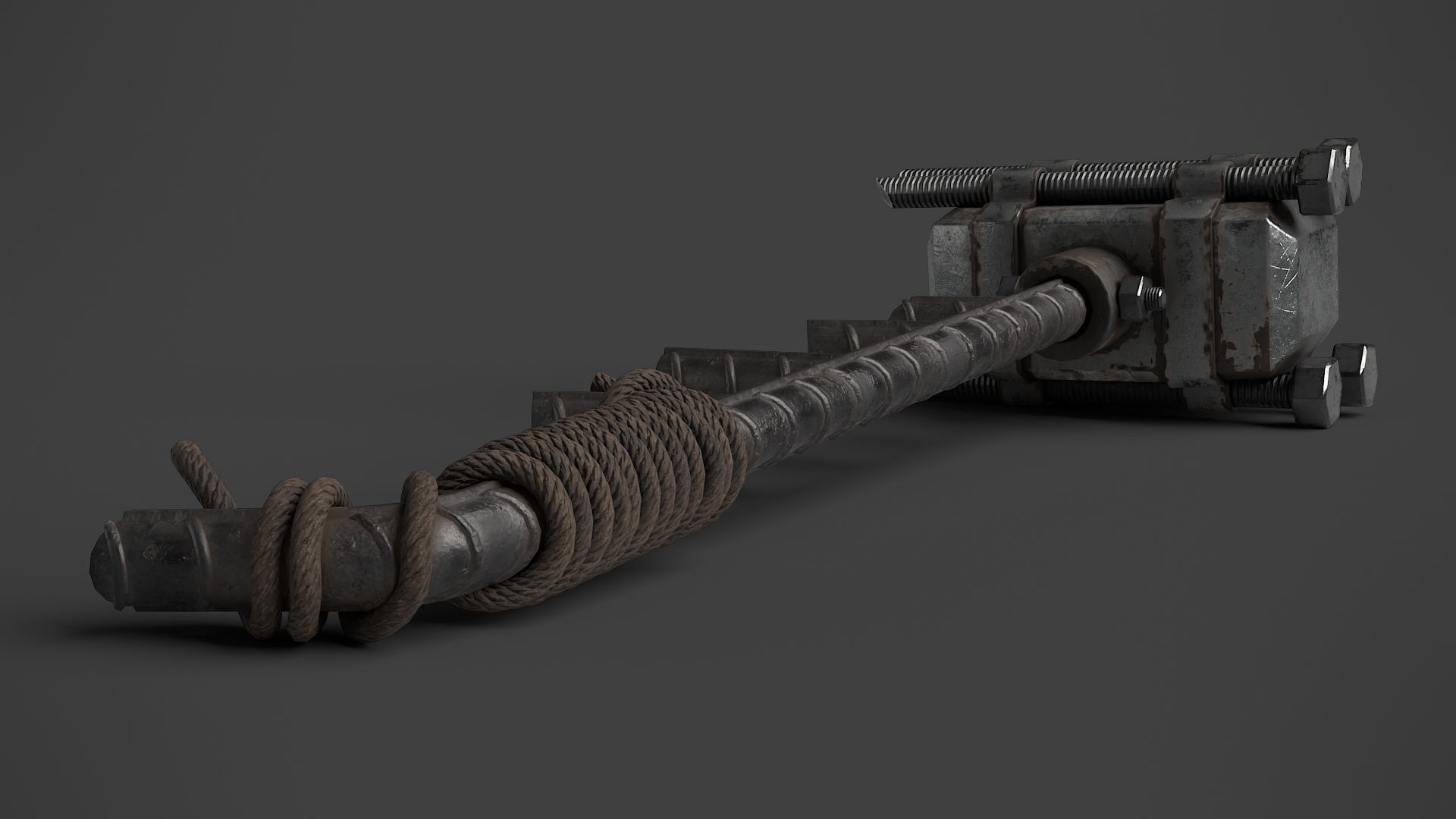 Modifiable Strike Weapon 10 Low-poly 3D model_6
