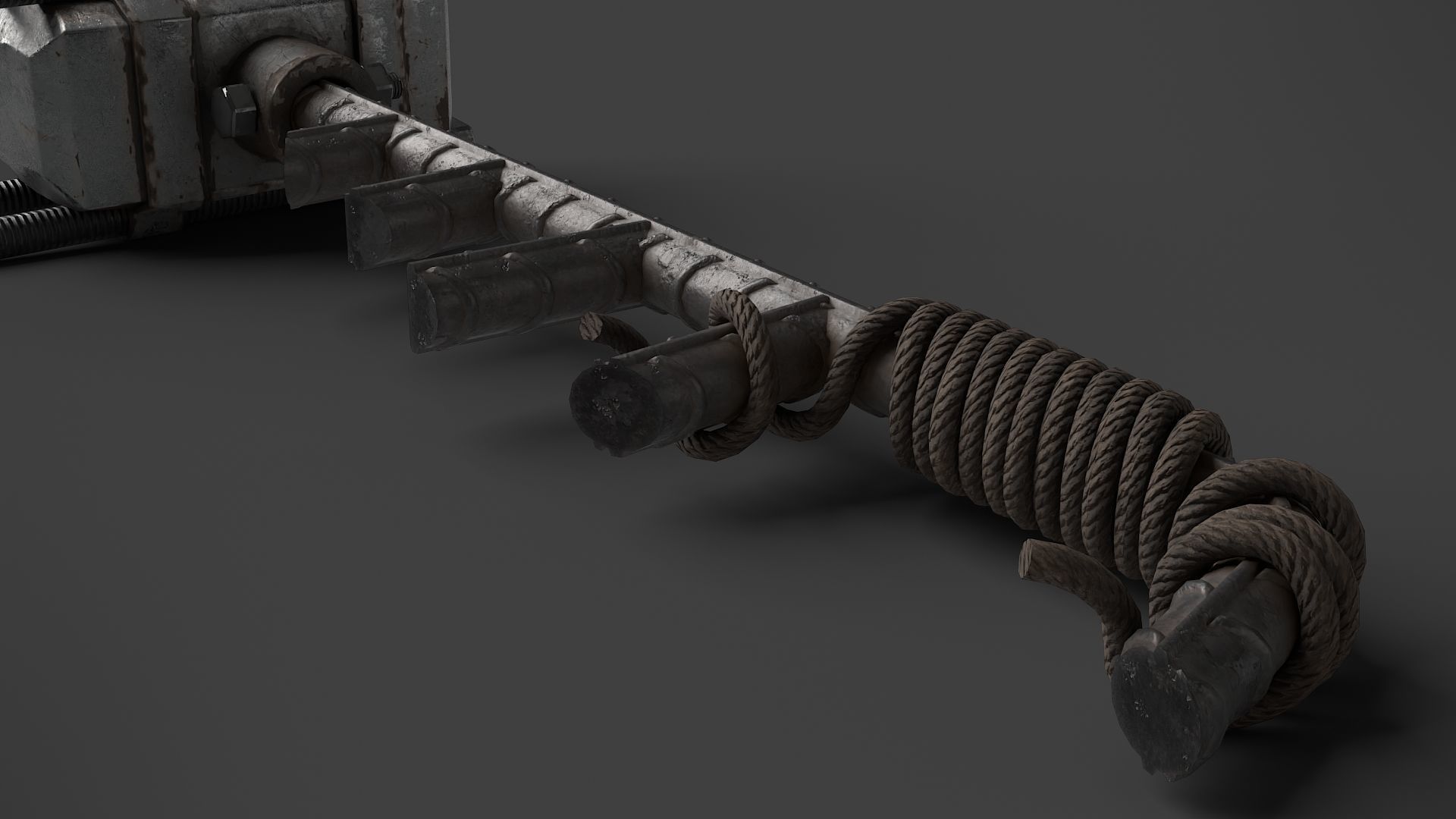 Modifiable Strike Weapon 10 Low-poly 3D model_7