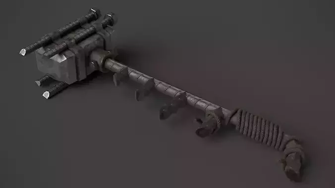 Modifiable Strike Weapon 10 Low-poly 3D model