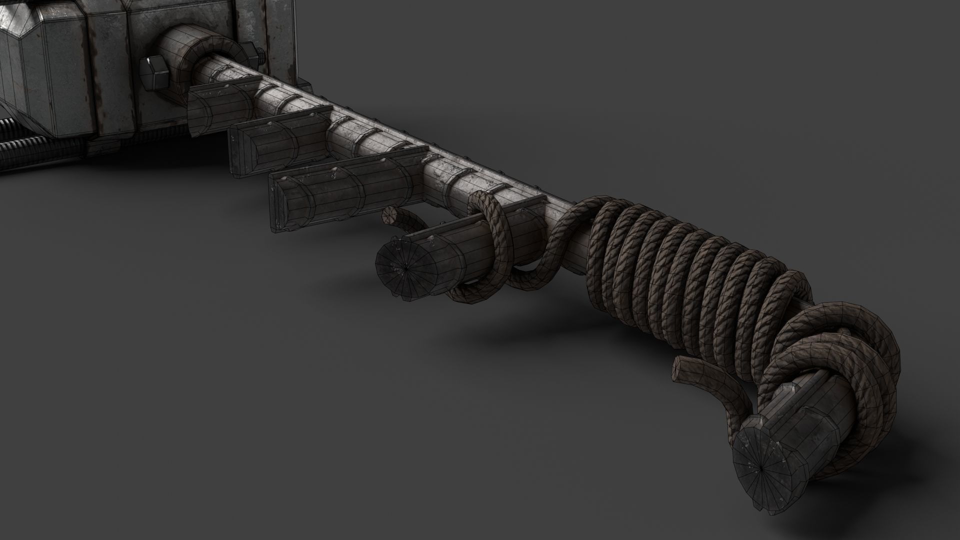 Modifiable Strike Weapon 10 Low-poly 3D model_17