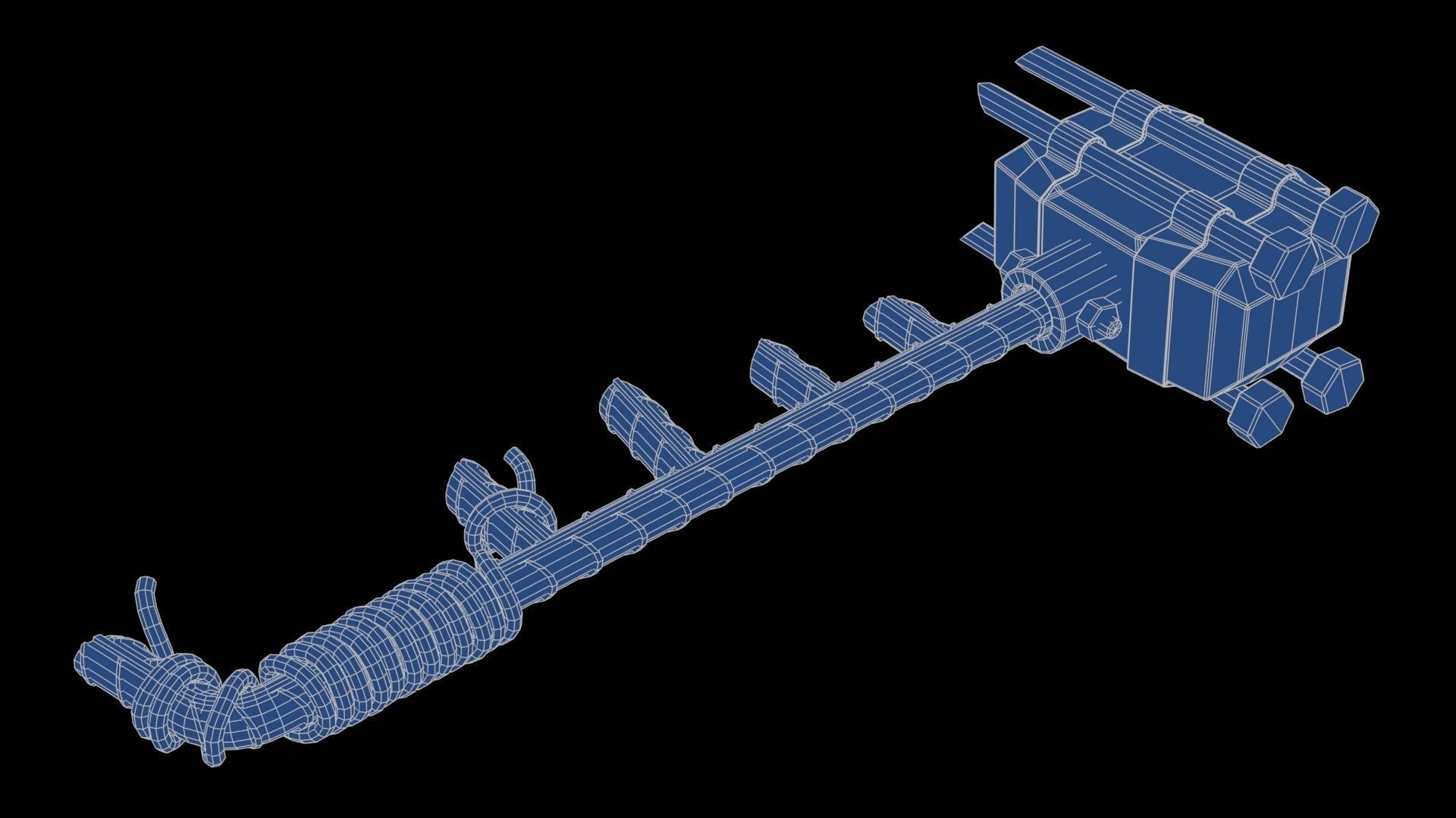 Modifiable Strike Weapon 10 Low-poly 3D model_22
