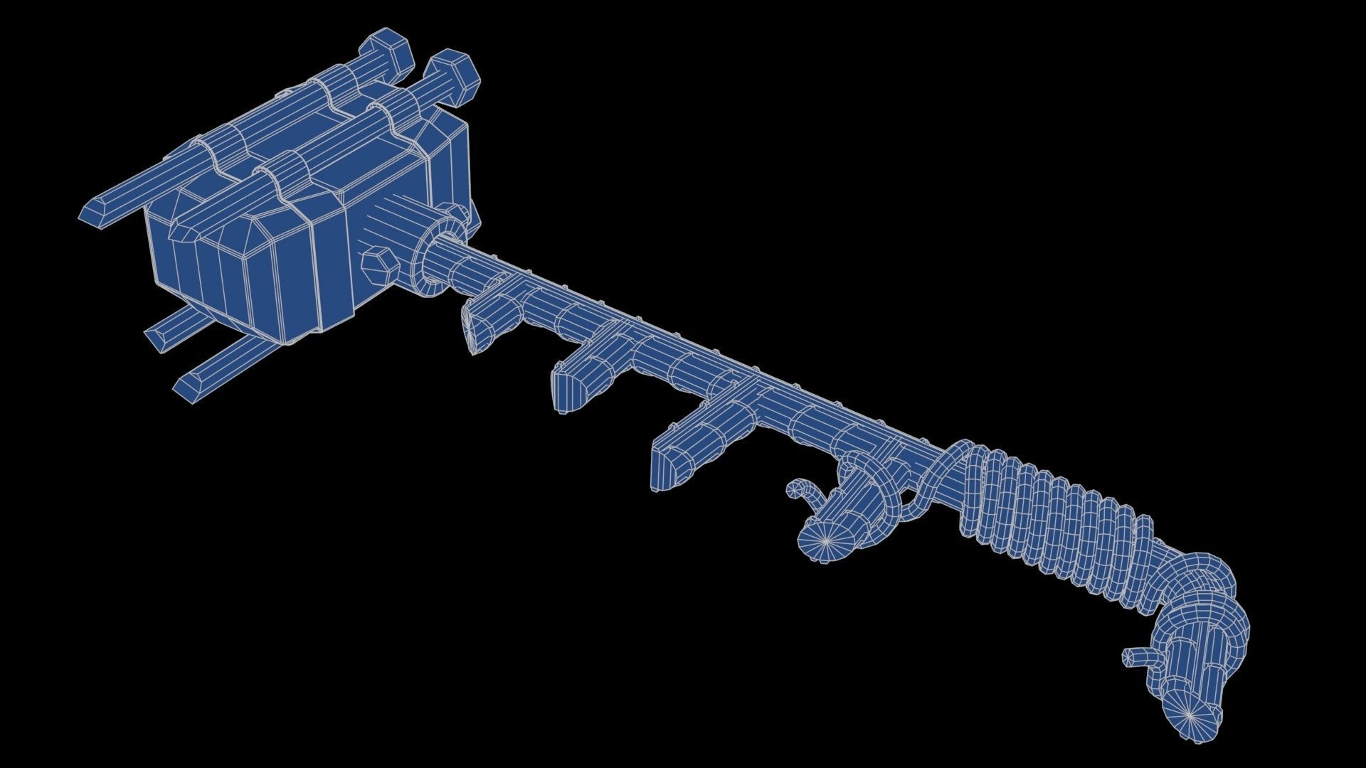 Modifiable Strike Weapon 10 Low-poly 3D model_20