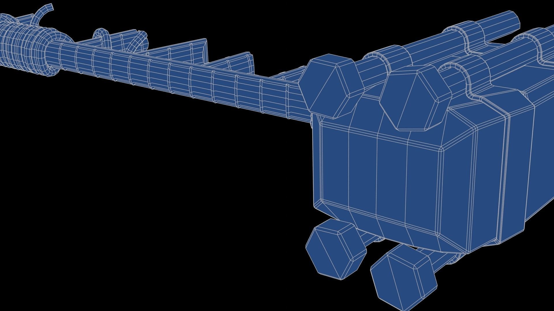Modifiable Strike Weapon 10 Low-poly 3D model_29