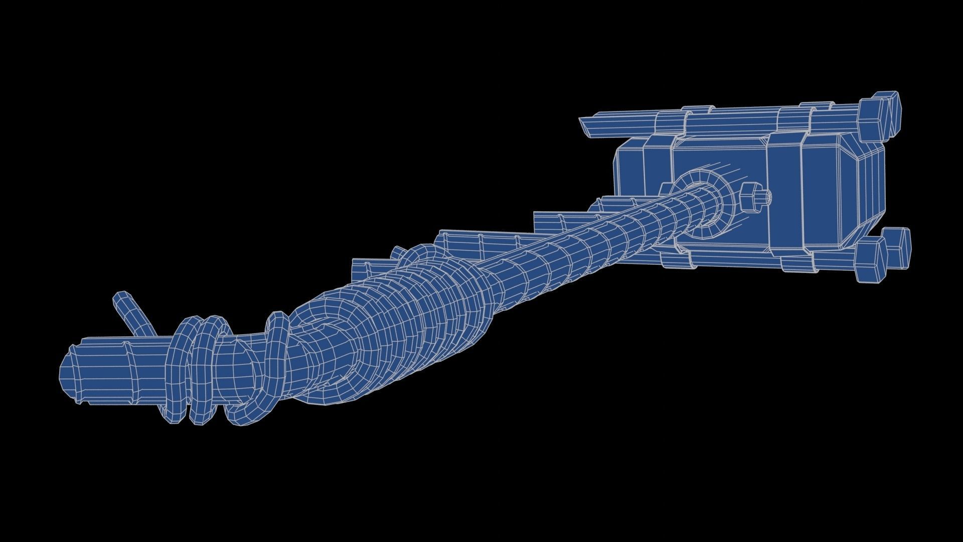 Modifiable Strike Weapon 10 Low-poly 3D model_26