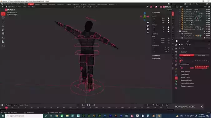 very realistic human character model full textuared  real skin