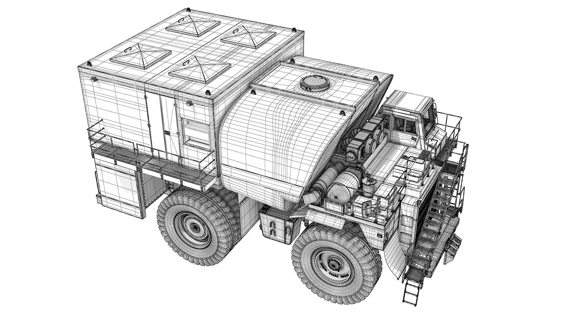 Fuel and Lube Truck 3D model_20