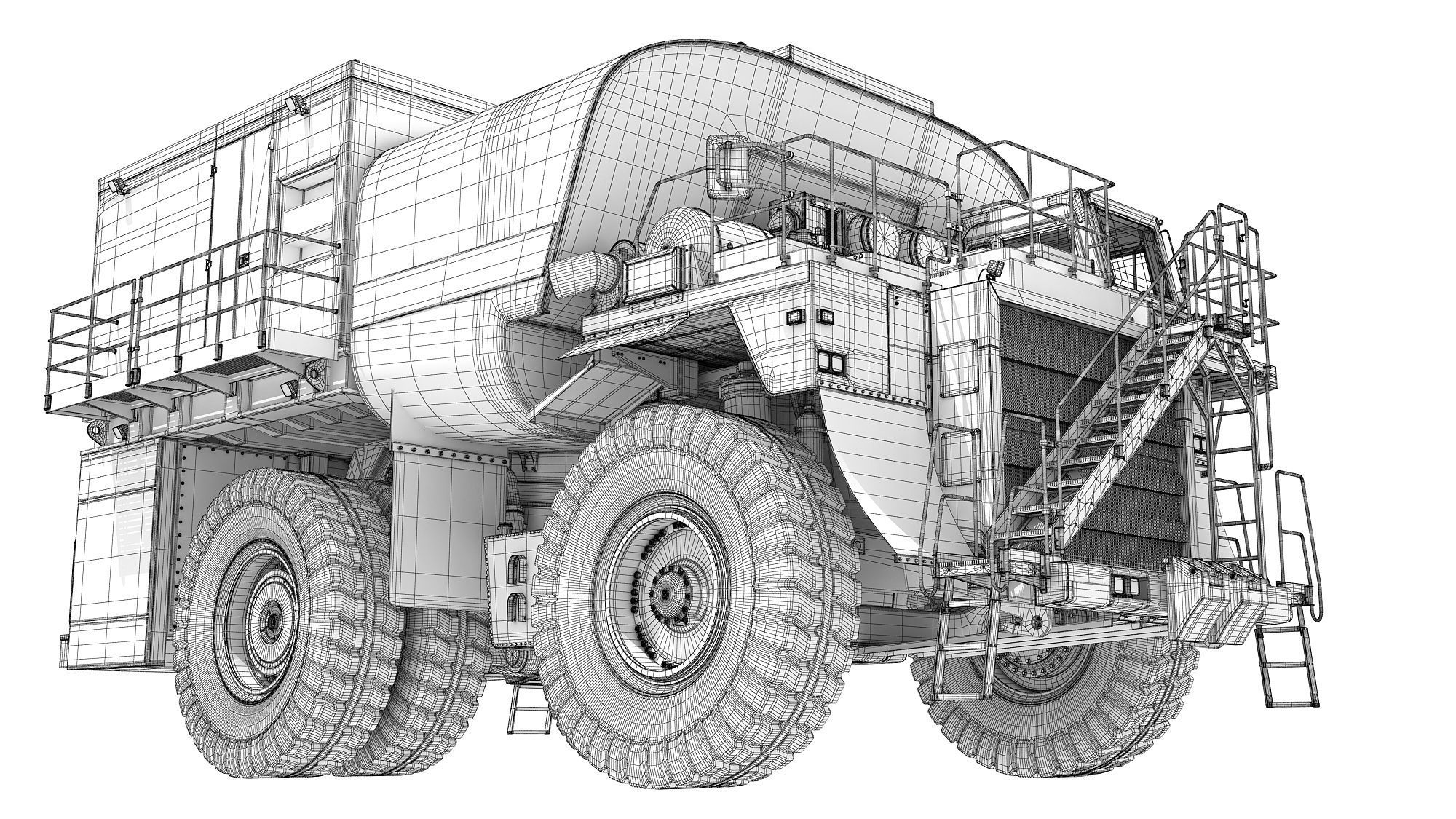 Fuel and Lube Truck 3D model_22