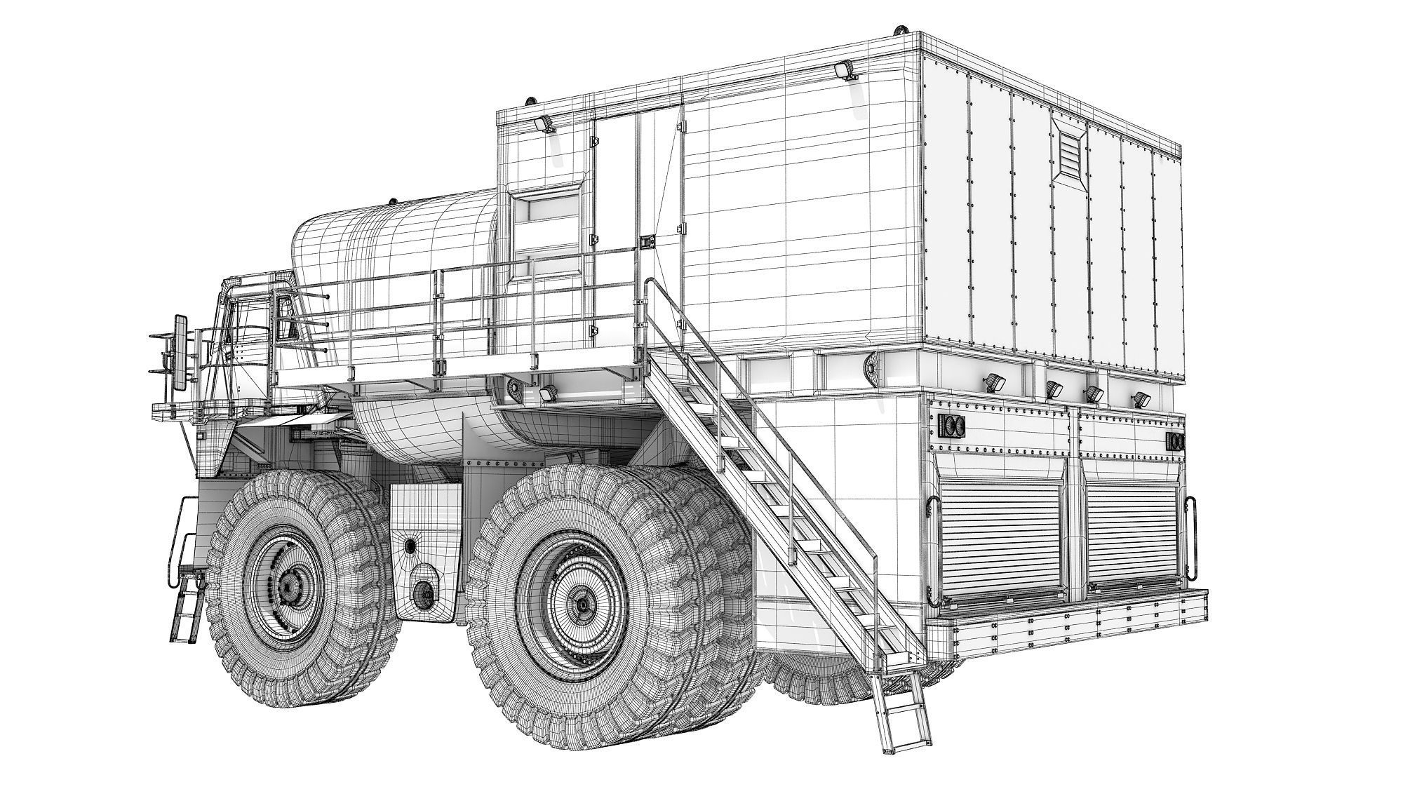 Fuel and Lube Truck 3D model_19