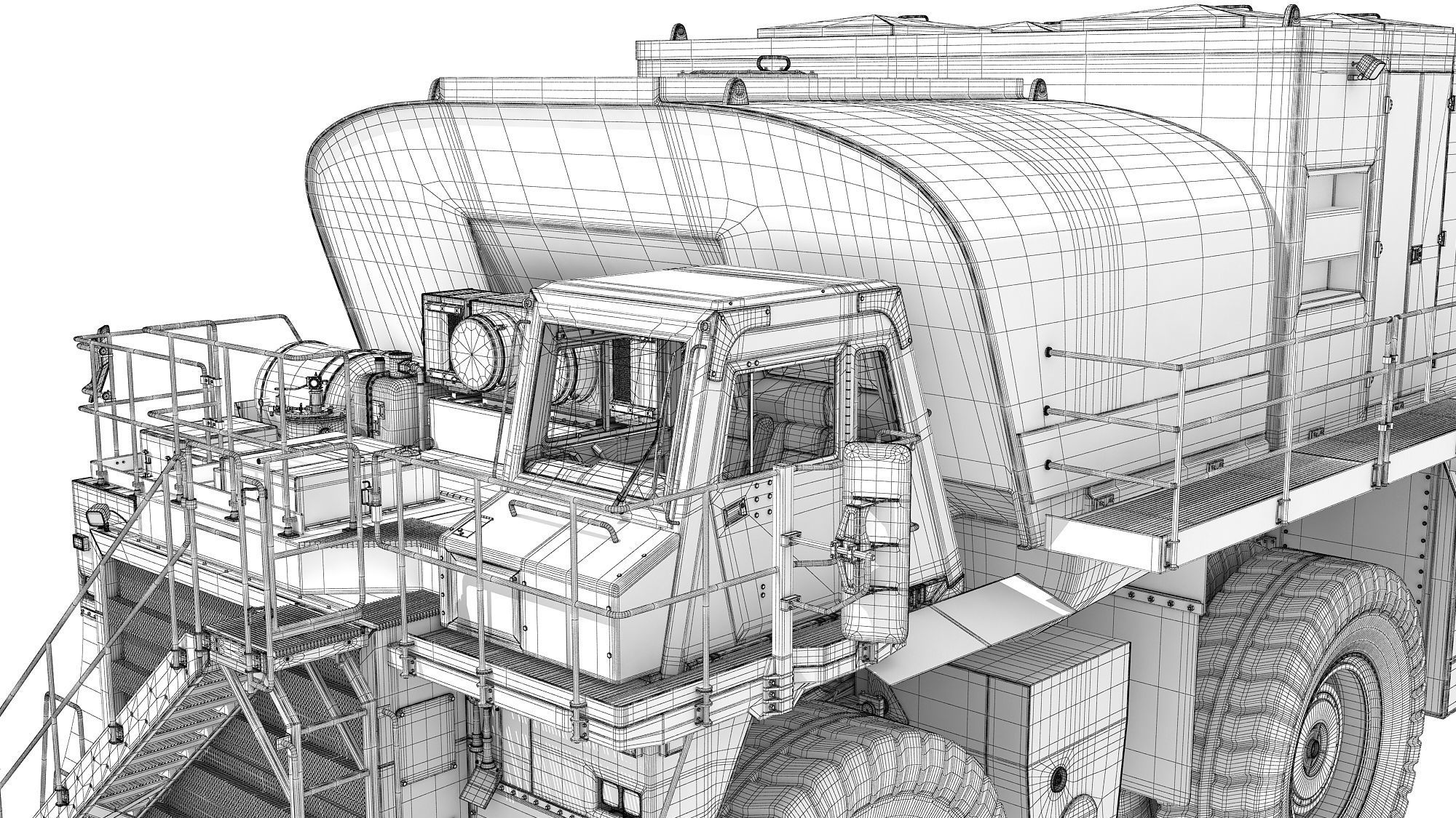 Fuel and Lube Truck 3D model_21