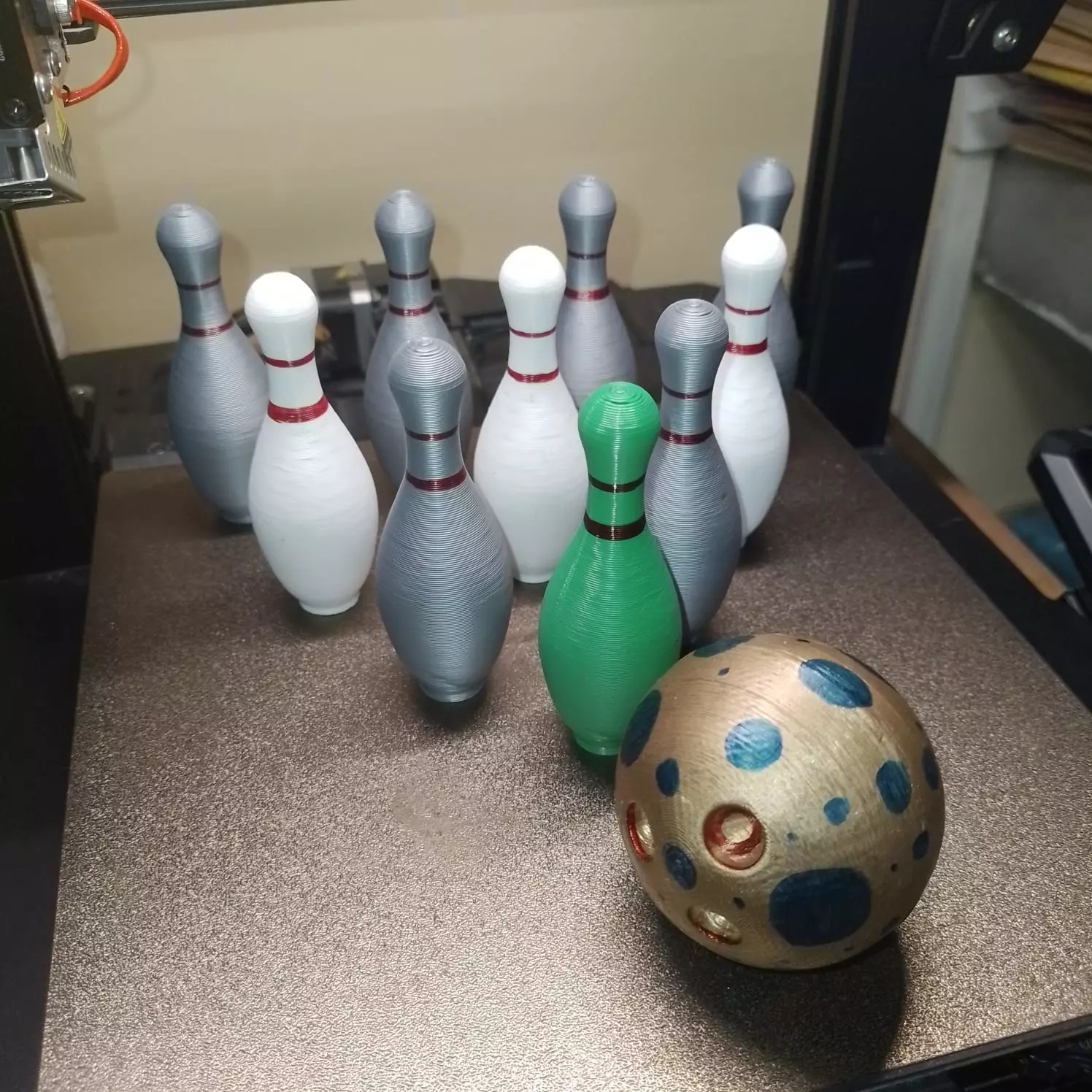 BOWLING GAME SET 3D print model