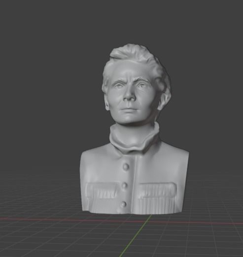 Marie Curie  3D print model_9