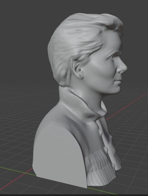 Marie Curie  3D print model_16
