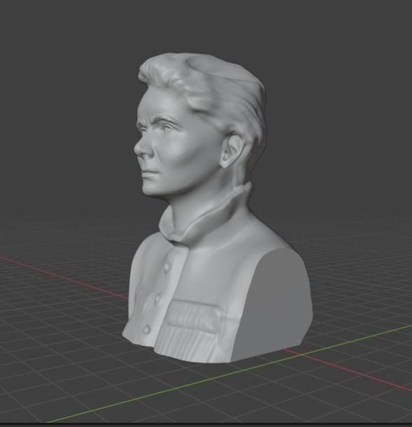 Marie Curie  3D print model_21