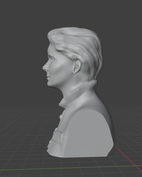 Marie Curie  3D print model_3