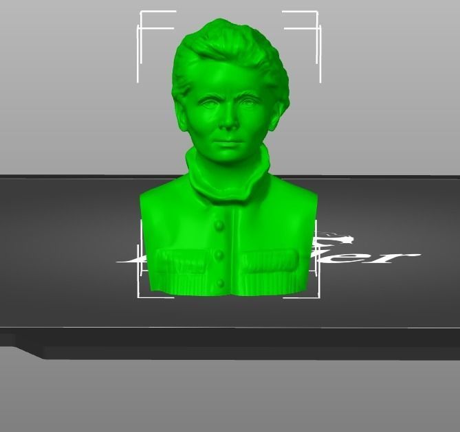 Marie Curie  3D print model_13