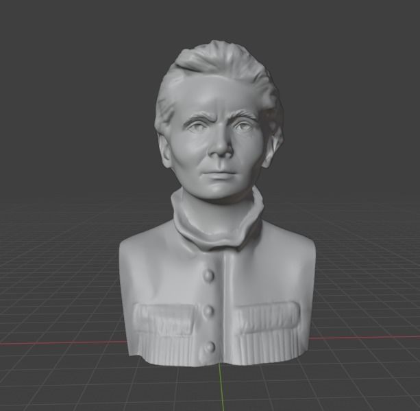 Marie Curie  3D print model_11