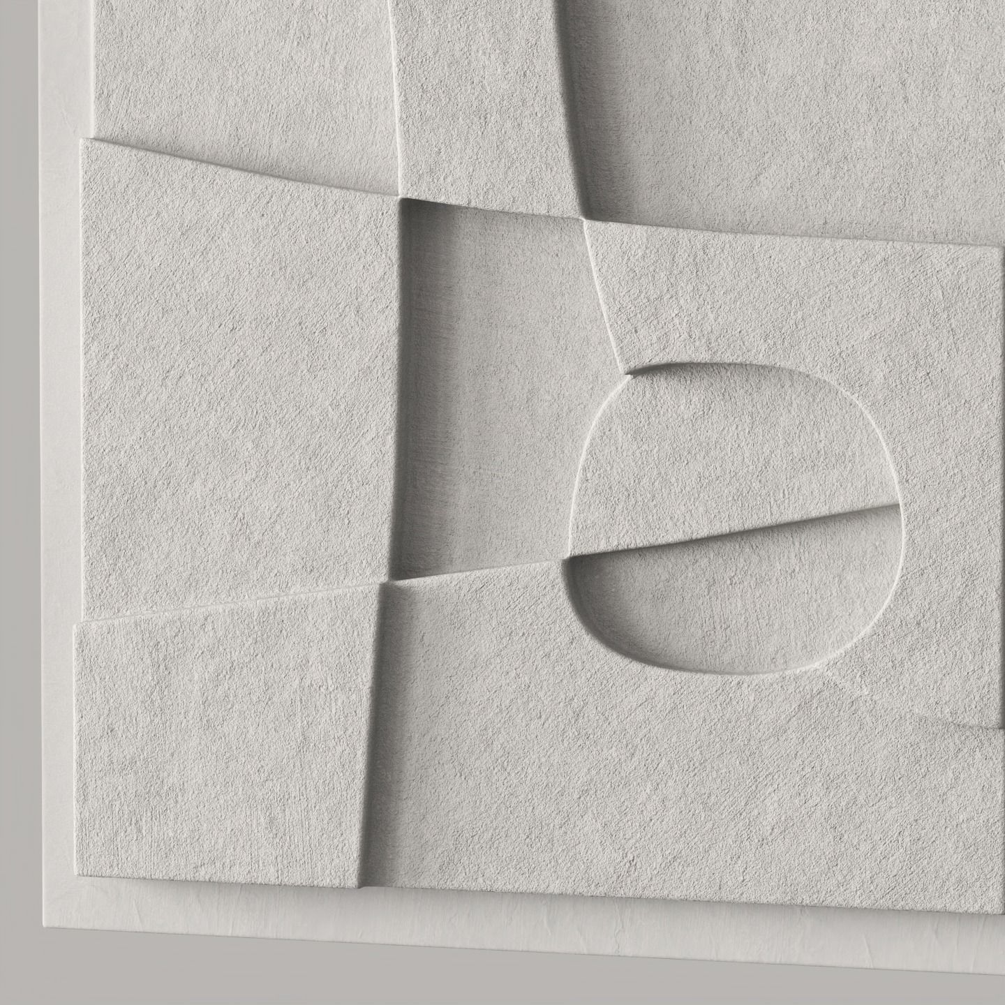 Abstract relief artwork 3D model_3