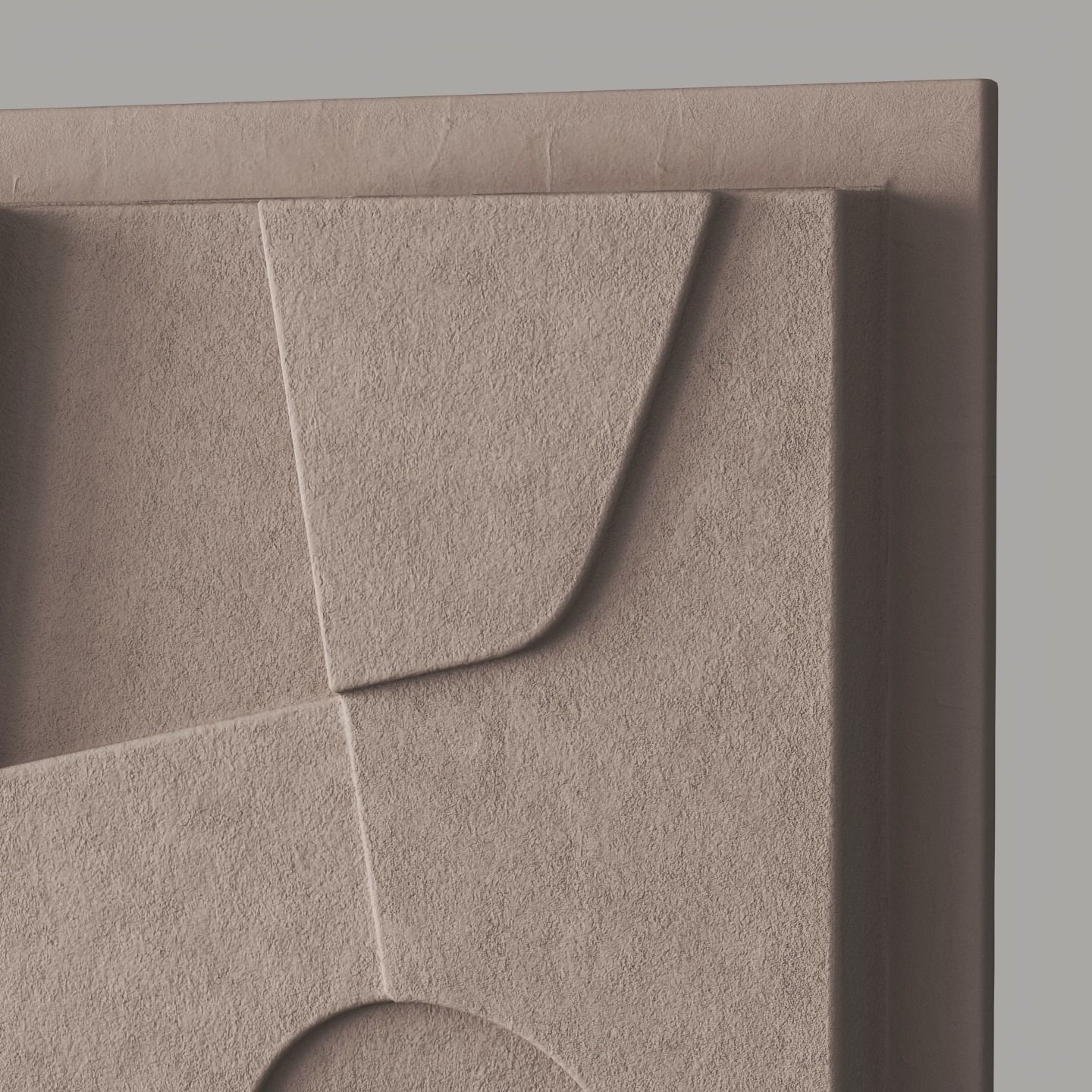 Abstract relief artwork 3D model_4