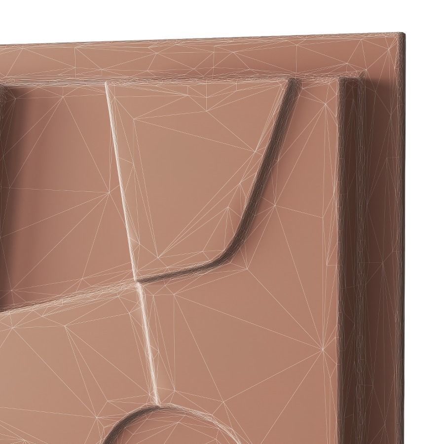 Abstract relief artwork 3D model_8