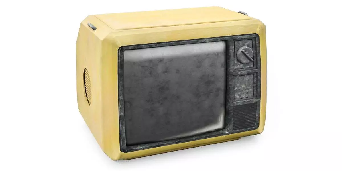 Retro CRT Television 3D Model Type 3 Low-poly 3D model