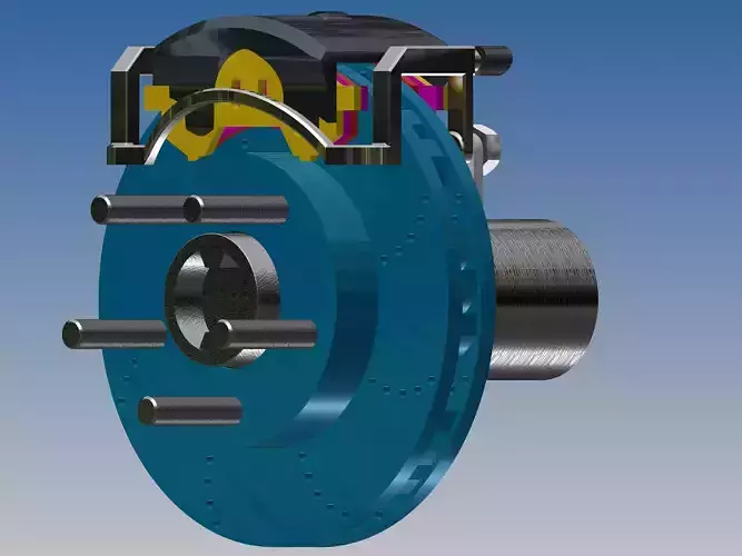 Monster Wheel and Disk brake 3D Modeling 