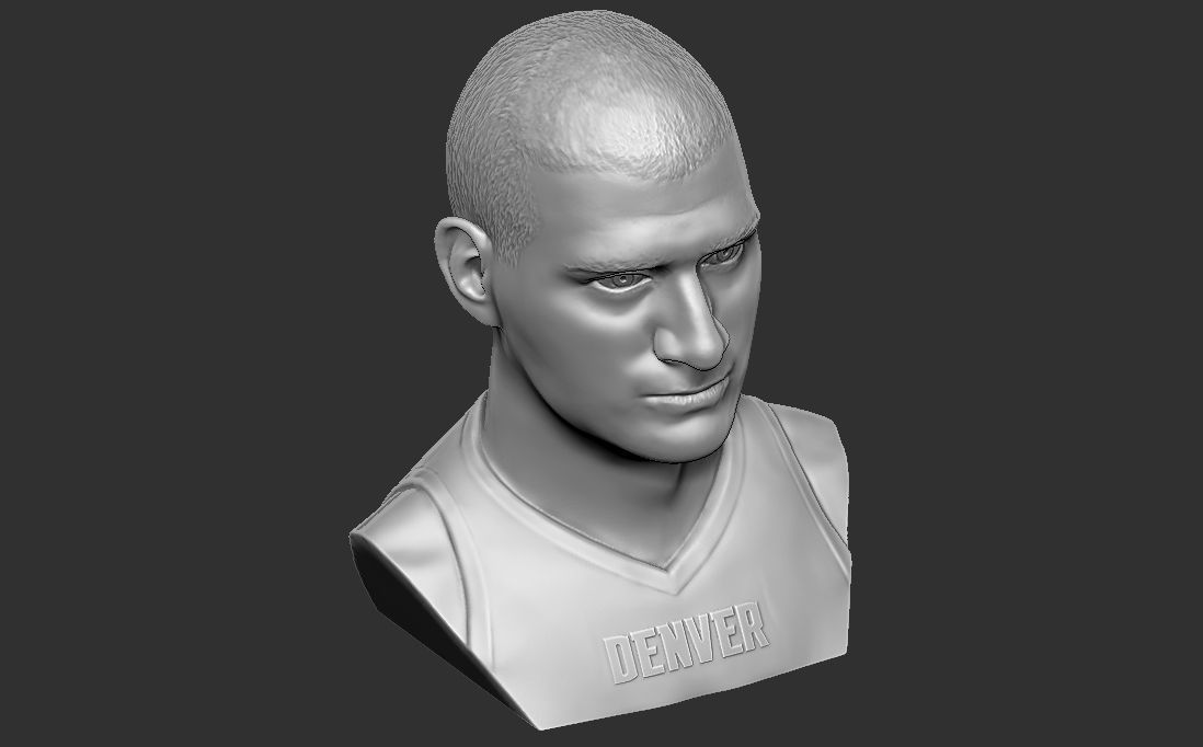 Nikola Jokic bust for 3D printing 3D print model_21