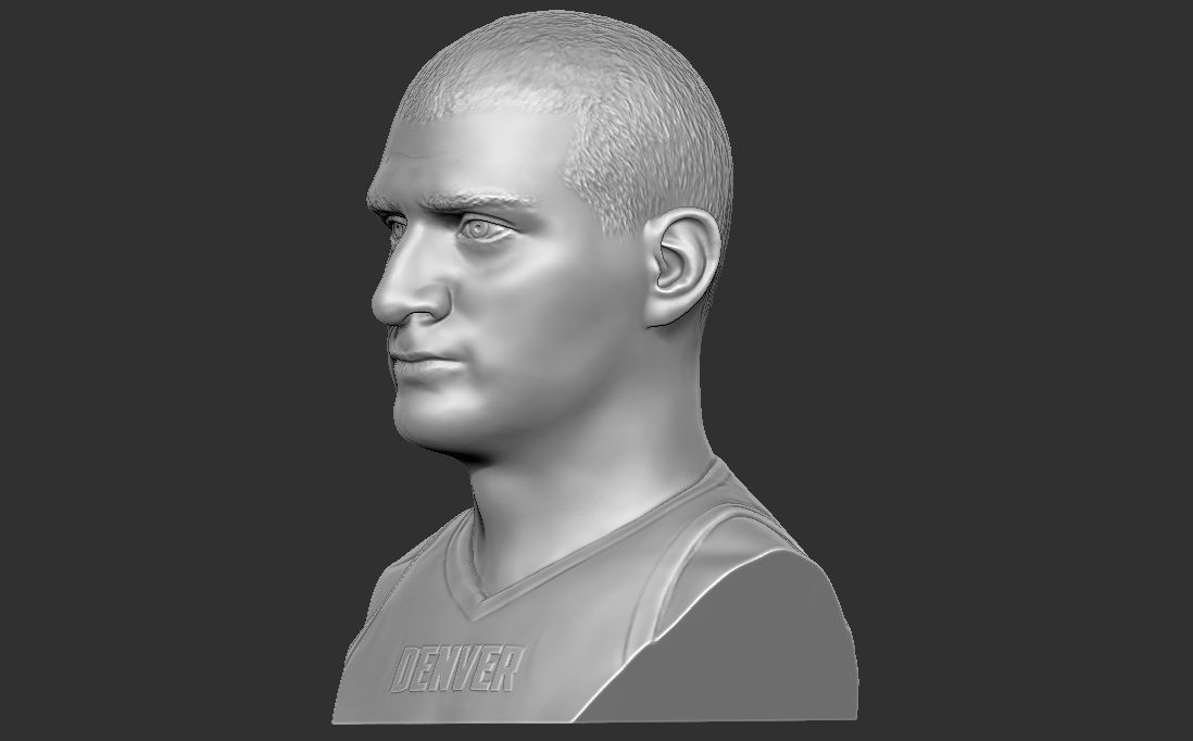 Nikola Jokic bust for 3D printing 3D print model_4
