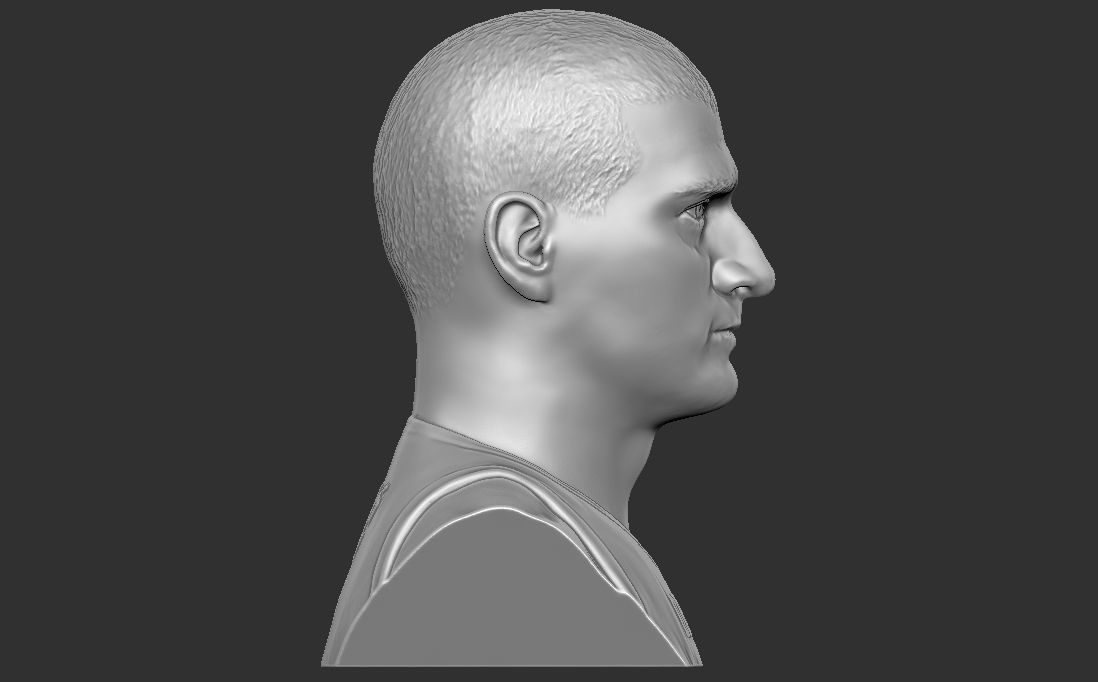 Nikola Jokic bust for 3D printing 3D print model_10