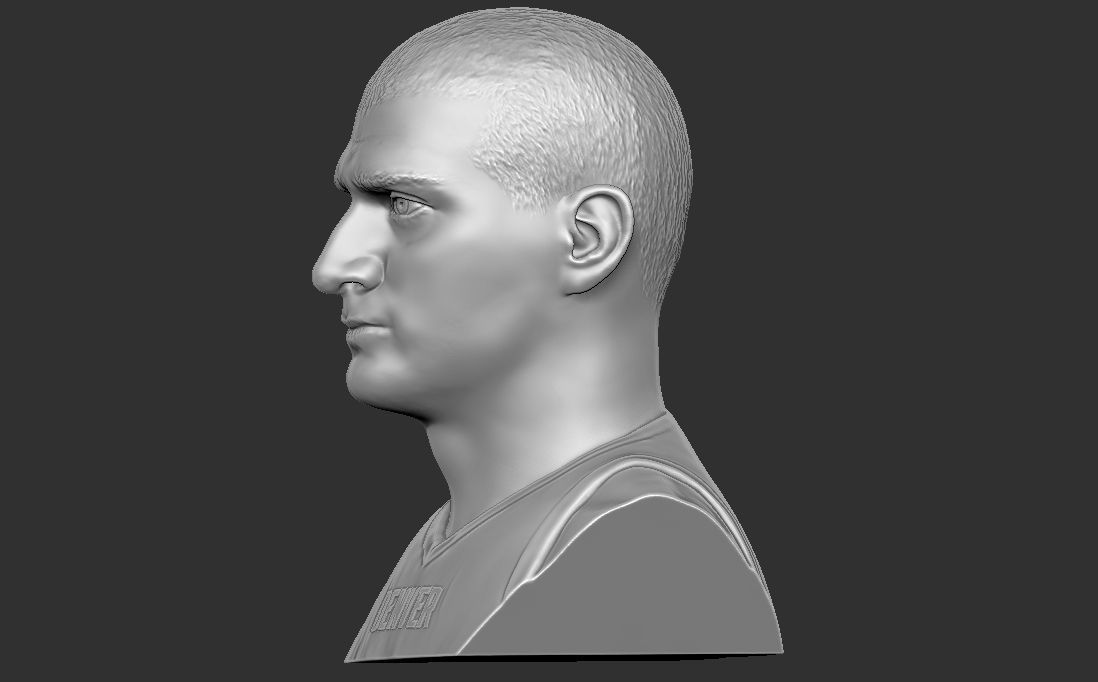 Nikola Jokic bust for 3D printing 3D print model_5