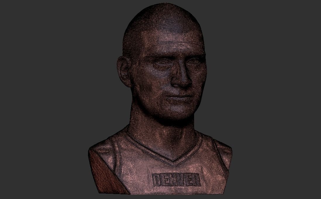 Nikola Jokic bust for 3D printing 3D print model_26