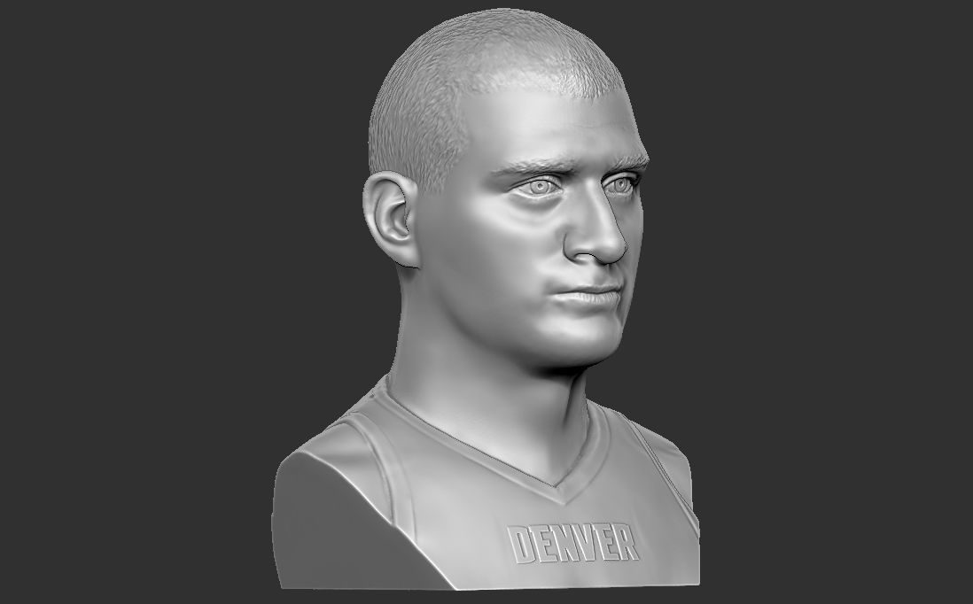 Nikola Jokic bust for 3D printing 3D print model_12