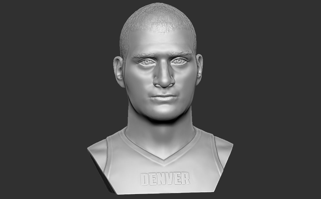 Nikola Jokic bust for 3D printing 3D print model_14