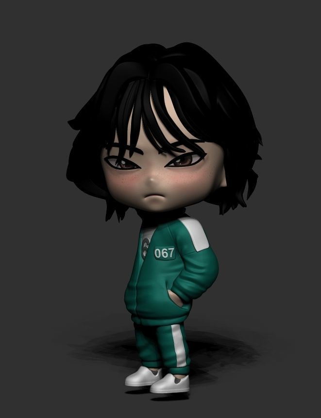 Squid Game - Round 6 - Kang Sae-byeok 3D print model_3