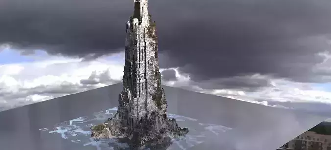 Frozen Christmas Tower  3D model