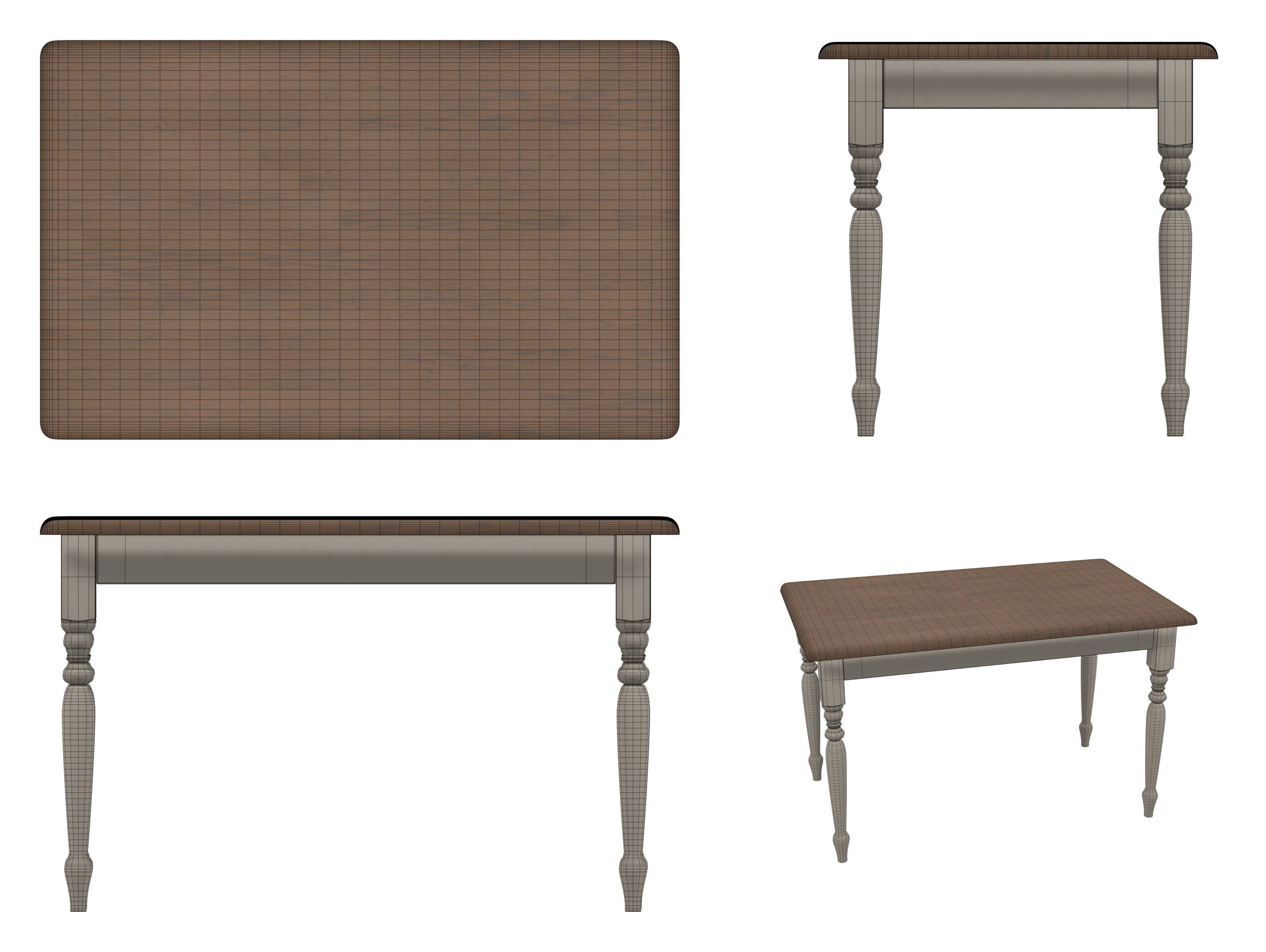Windsor Table 3D model_1