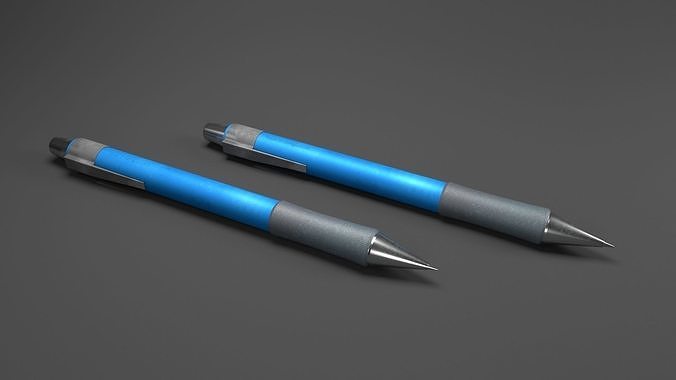 Ballpoint Pen 3D model Low-poly 3D model