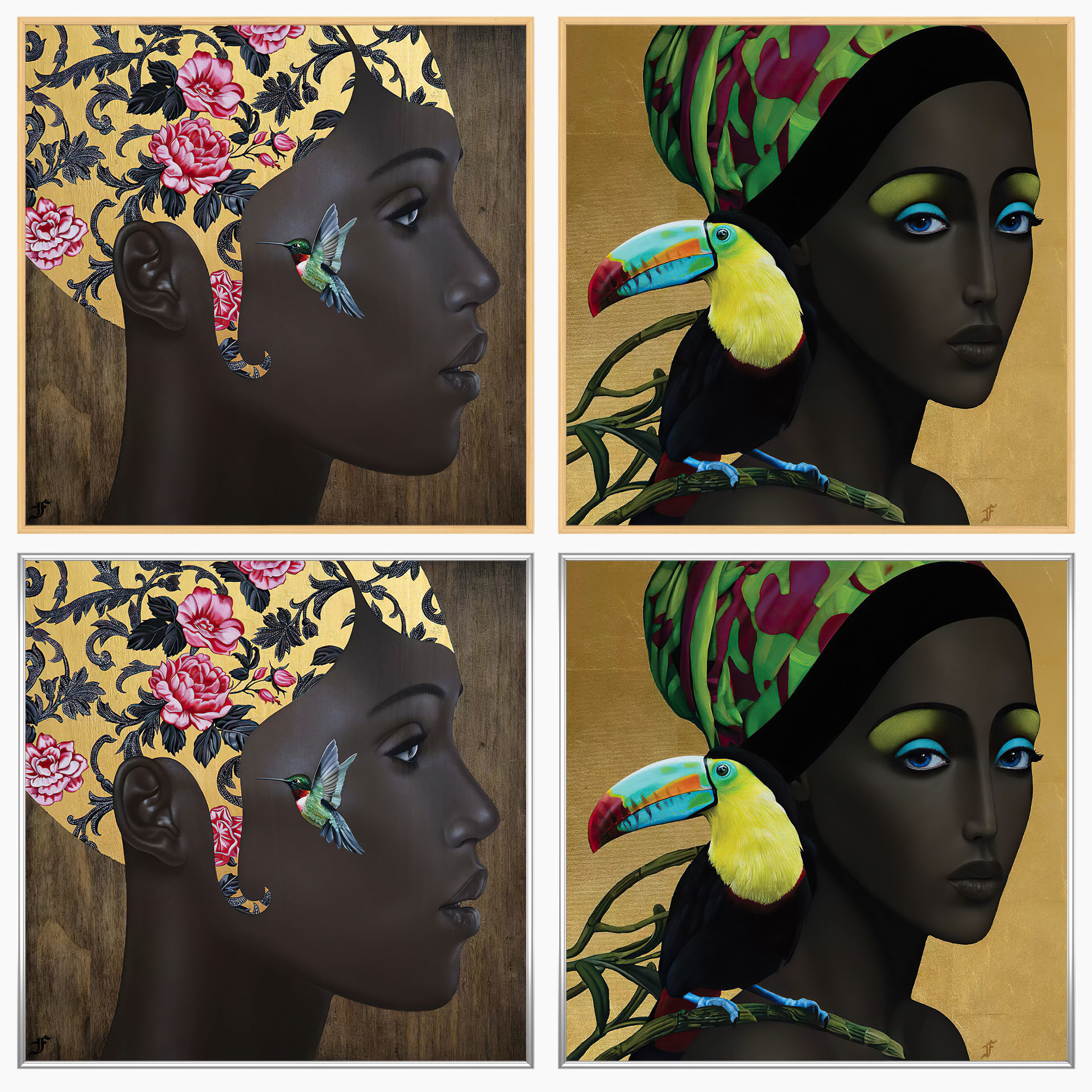 Wall Art Set 3855 3D model_2