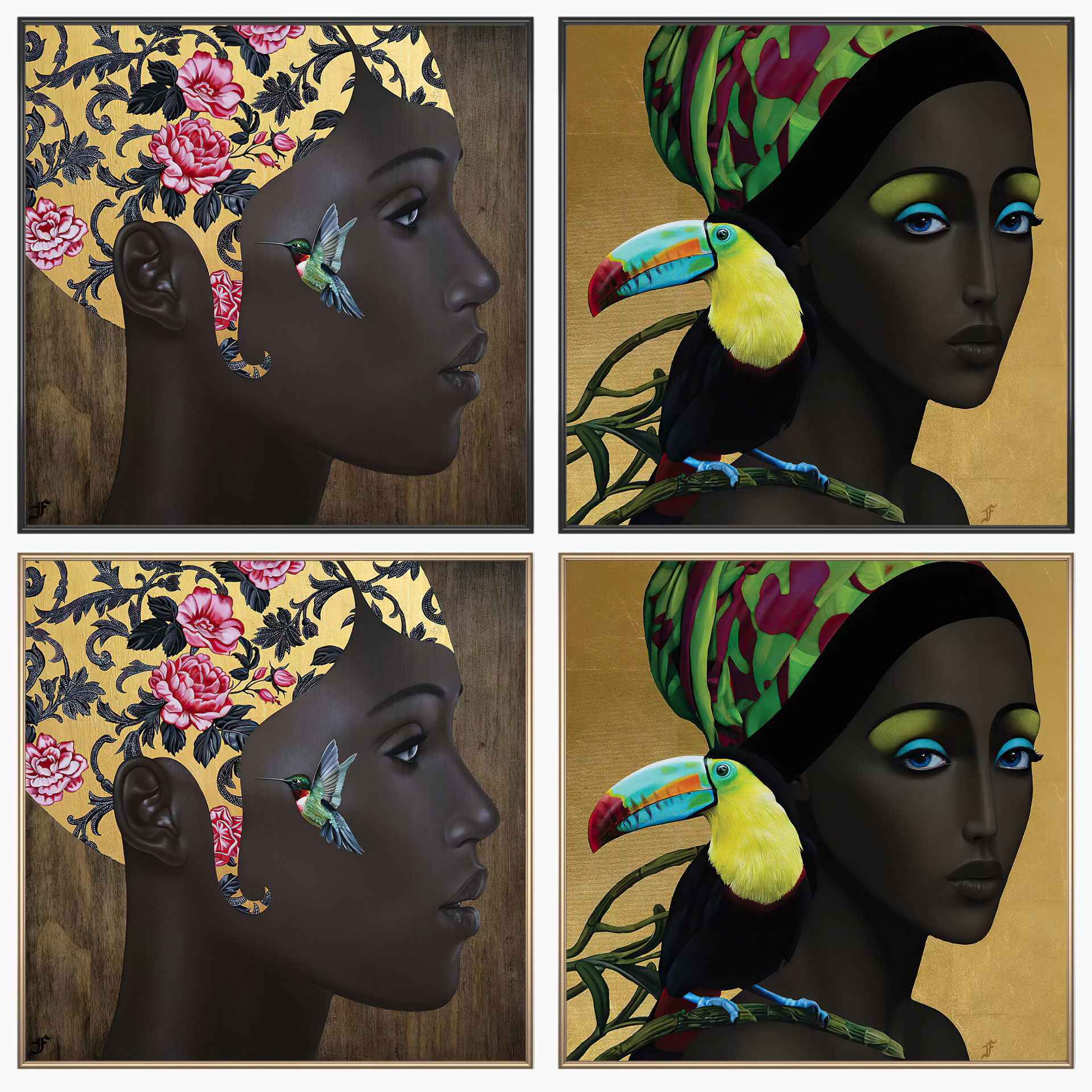 Wall Art Set 3855 3D model_1