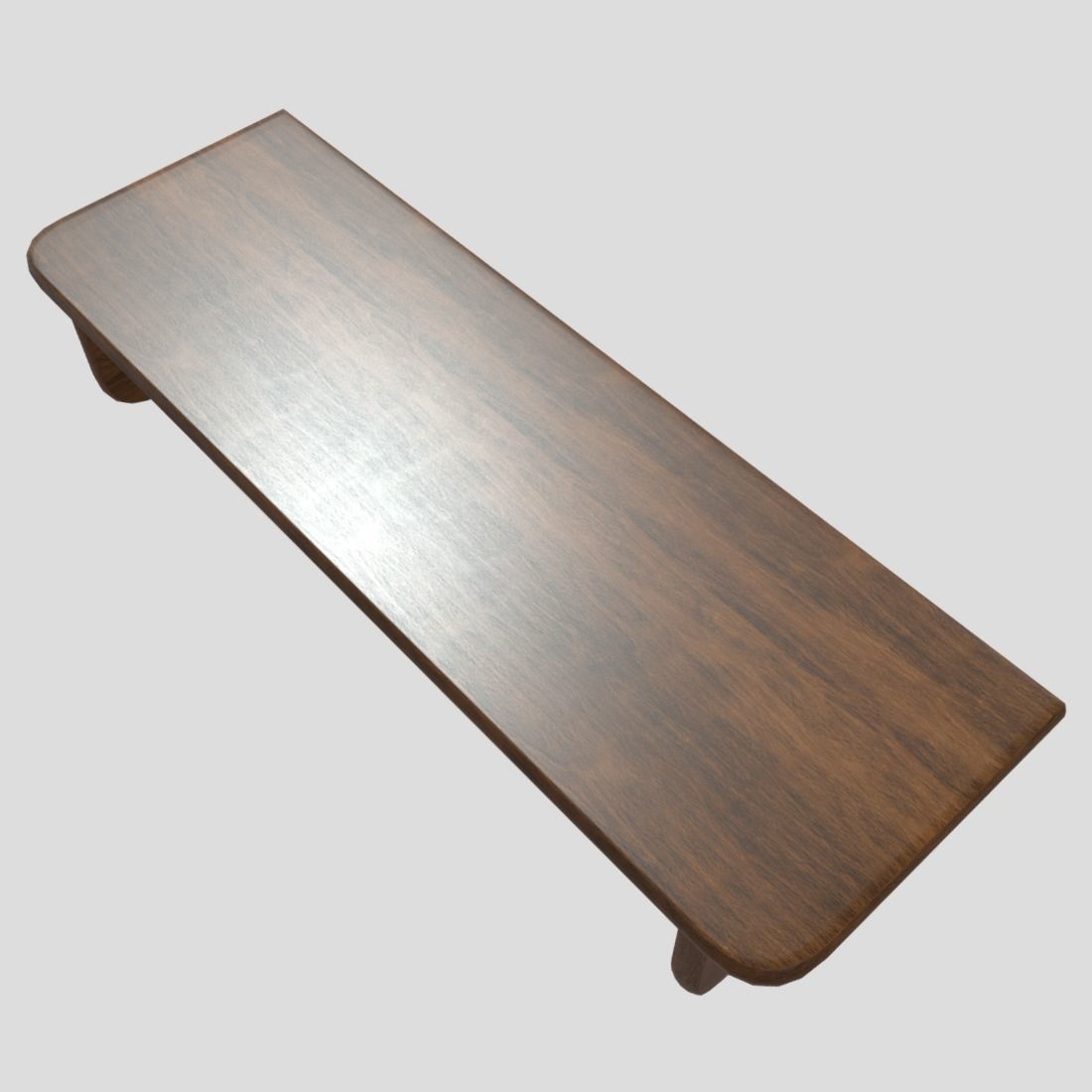 Wall Shelf 2 Low-poly 3D model_5