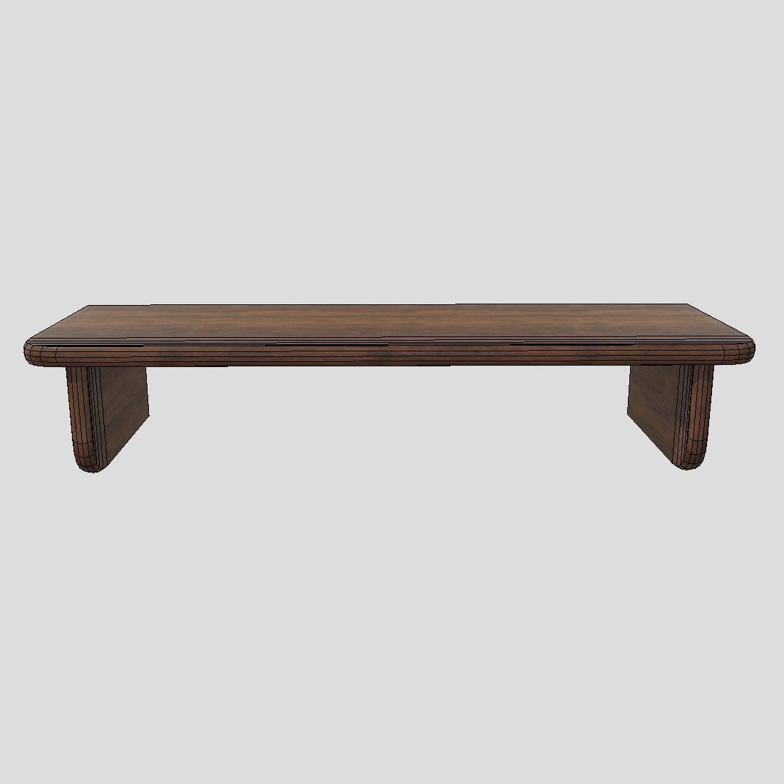 Wall Shelf 2 Low-poly 3D model_2