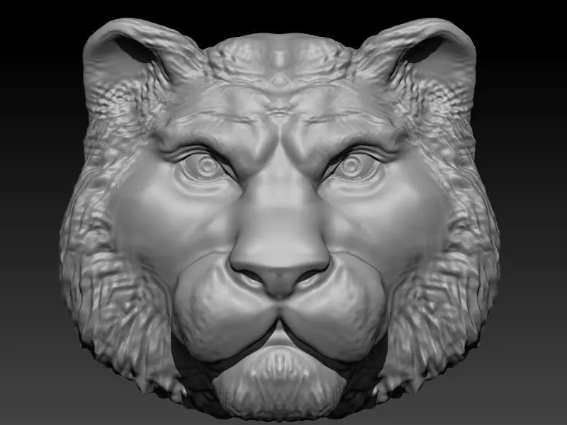 tiger 3d print model lion head 3D print model