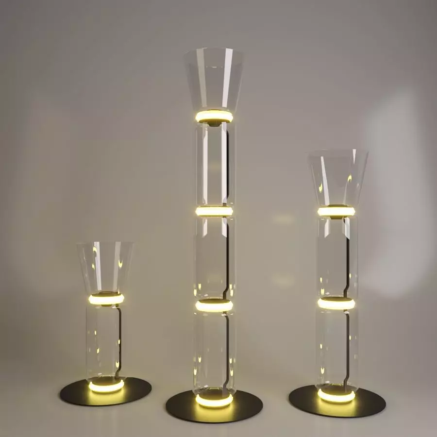 Flos - Noctambule Floor Cone 3D model_0