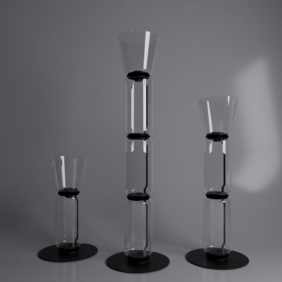 Flos - Noctambule Floor Cone 3D model_2