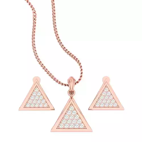 High Jewelry Pendant Earrings set 3dm stl 1-render detail 3D print model