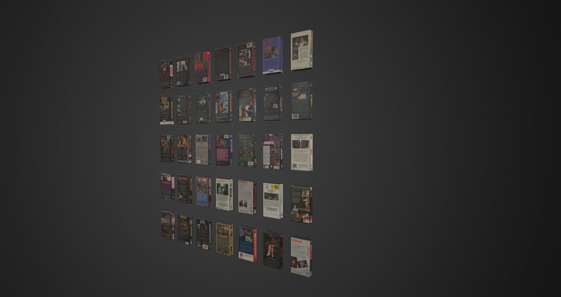 Low-Poly 80s Video Store Pack Low-poly 3D model_42