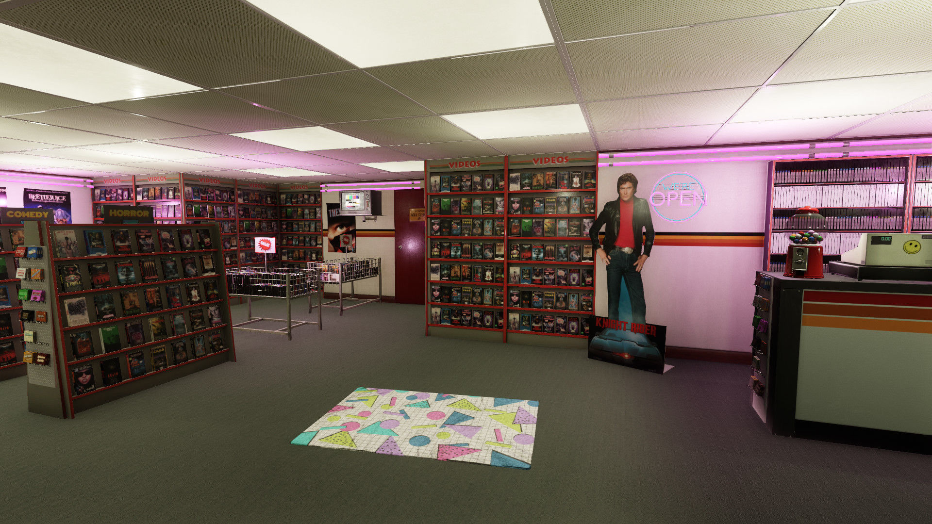 Low-Poly 80s Video Store Pack Low-poly 3D model_1