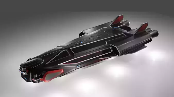 Starship star wars spaceship 3D model